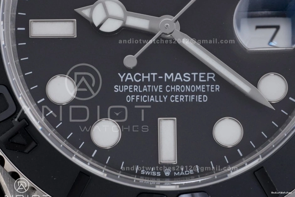SH Titanium Edition Titanium 1:1 1206 On Yacht-Master EyeCatching 226627 Dial Clean Bracelet Best Black 0805